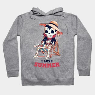 Dracula loves summer // Vampire, holidays, sunbathing Hoodie